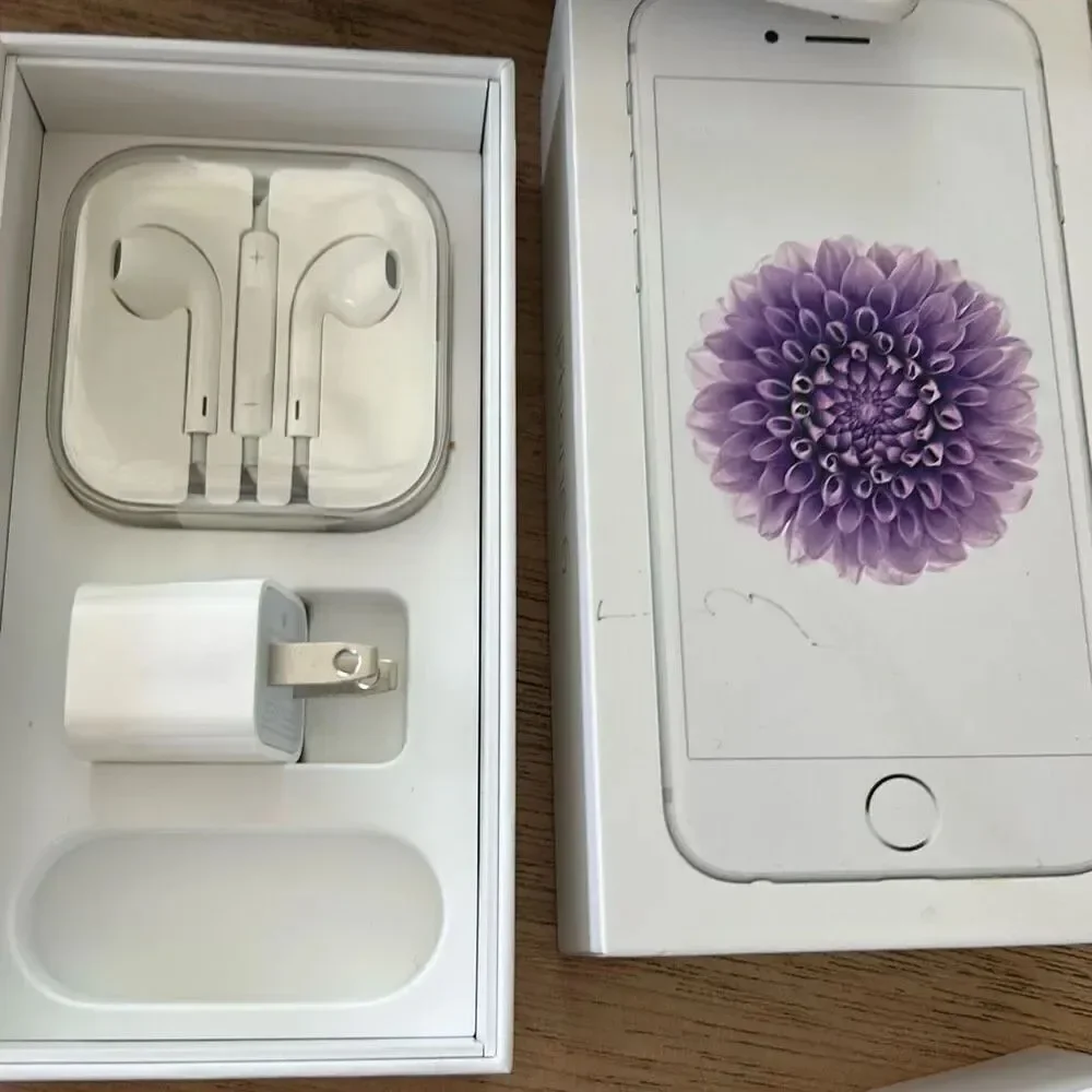 2 Apple iPhone 6 boxes with some accessories